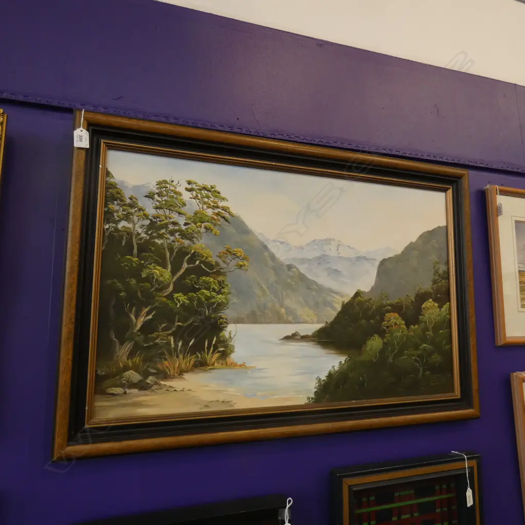 HILDA WHITE 'ROUTEBURN VALLEY S.I.' OIL 490 x 790mm Image 1++