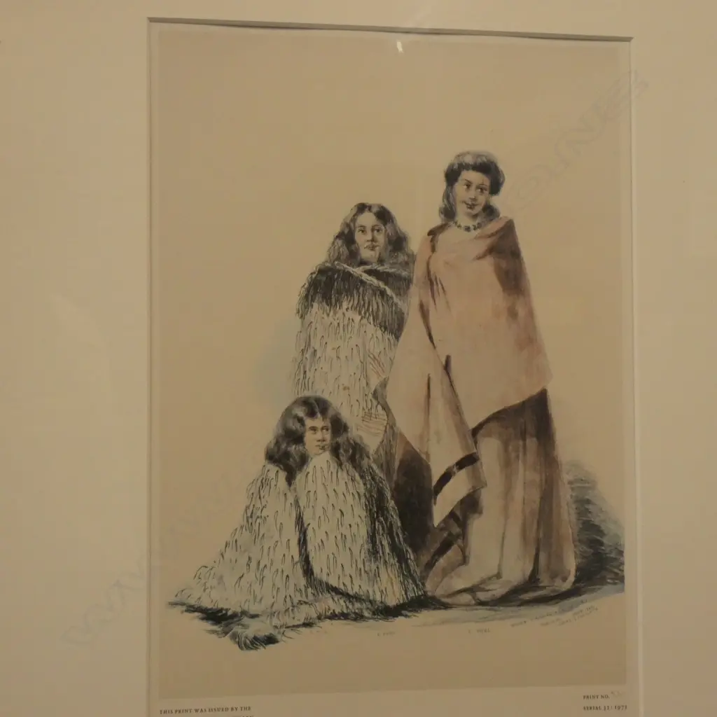 PR GEORGE FRENCH ANGAS MAORI PRINTS 365 x 250mm Image 1++