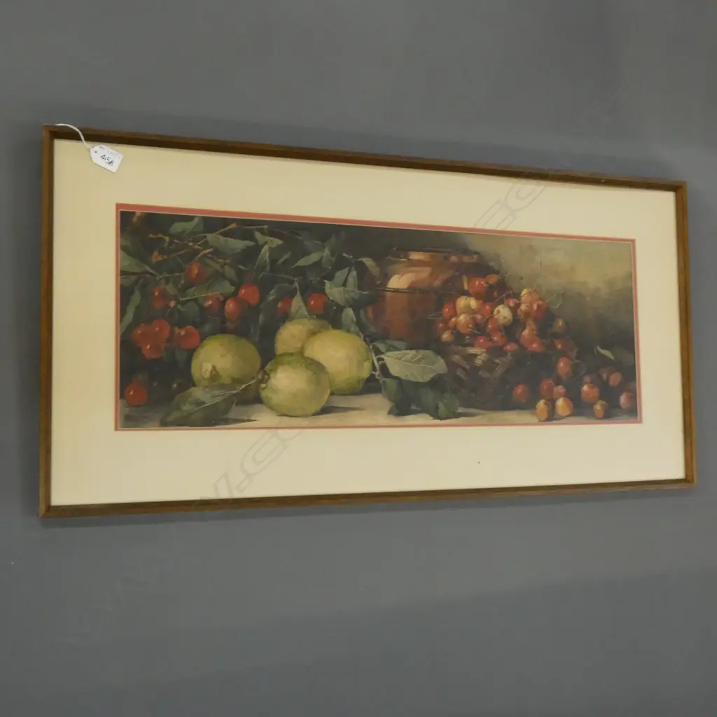 SIGNED STILL LIFE W/C 260 x 740mm Image 1++