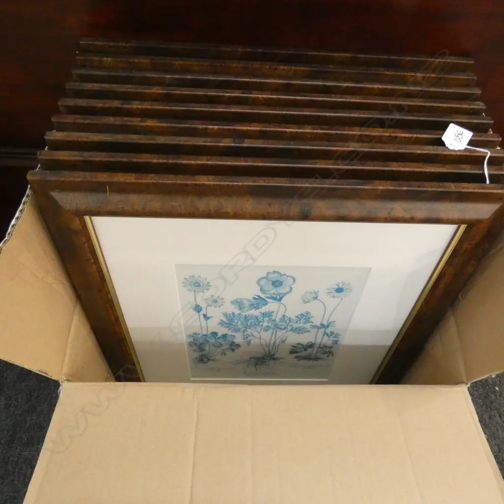 BOX OF 9 FRAMED PRINTS Image 1++