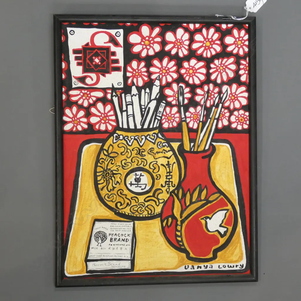 VANYA LOWRY STILL LIFE OIL PAINTING 295 x 395mm. Image 1++