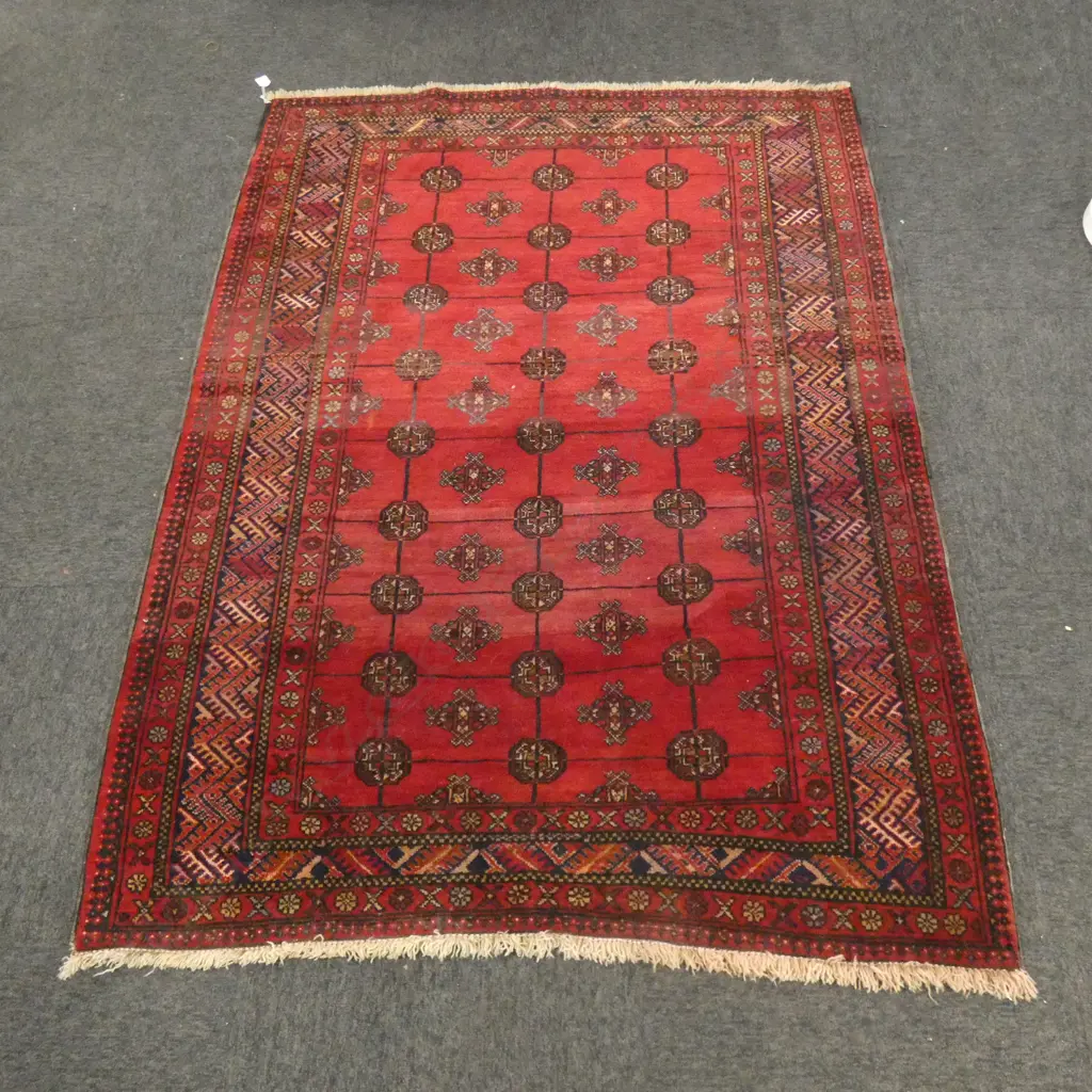 HAND KNOTTED ALL WOOL AHMAD IRANIAN CARPET RUG 1600 x 1200mm Image 1++
