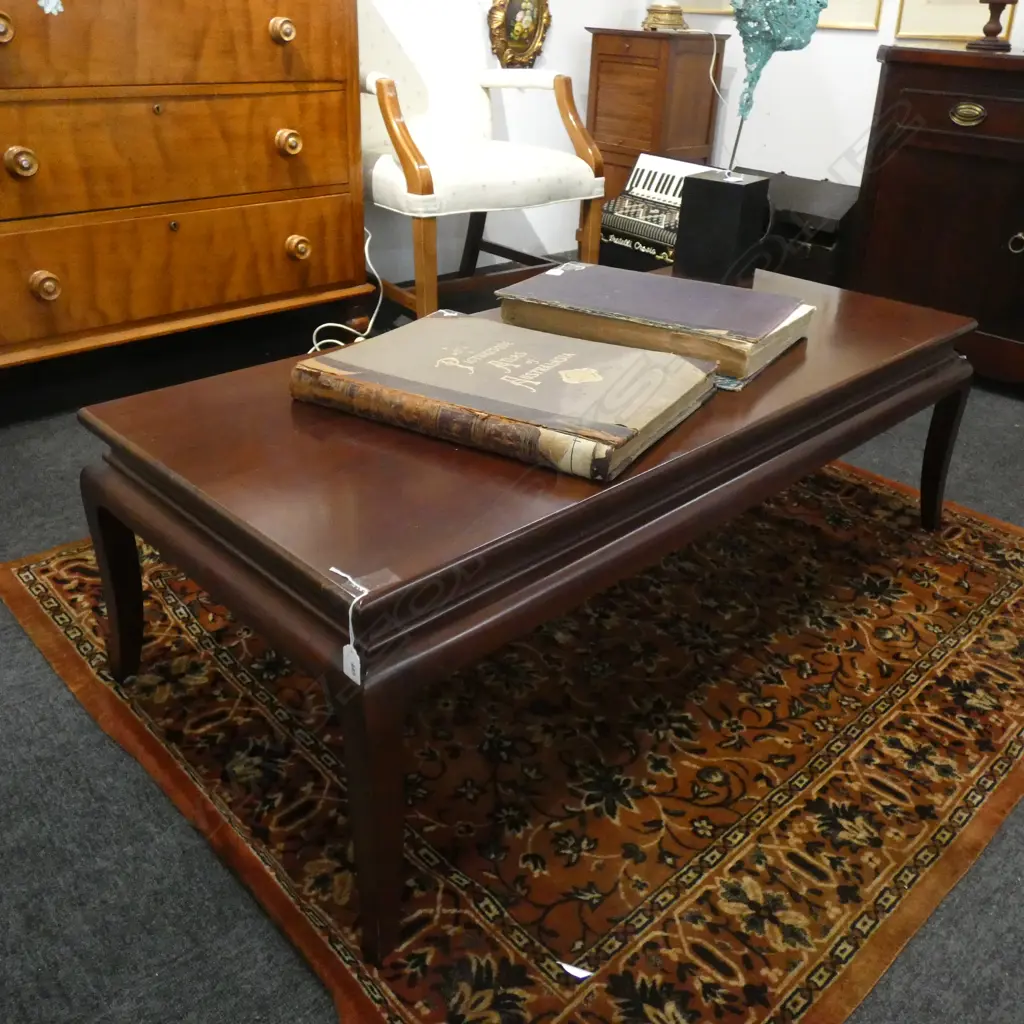 PATRICK STEEL DESIGN MAHOGANY COFFEE TABLE... Image 1++