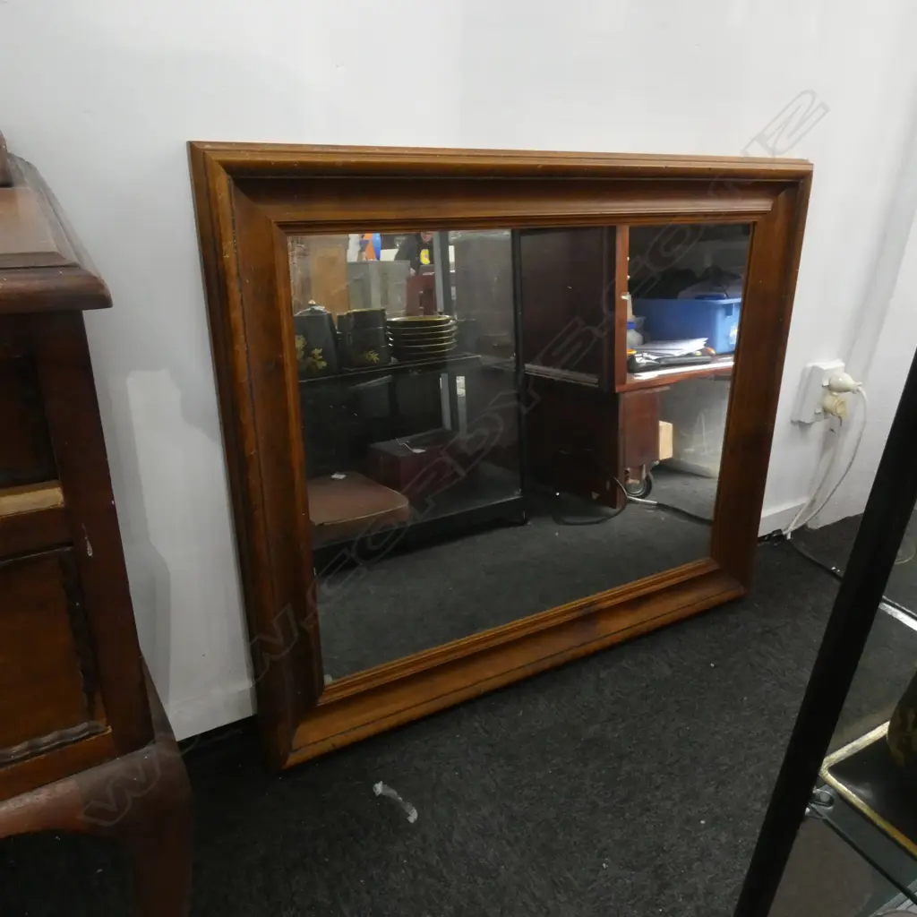 WOODEN FRAMED MIRROR 780 x 930mm Image 1++