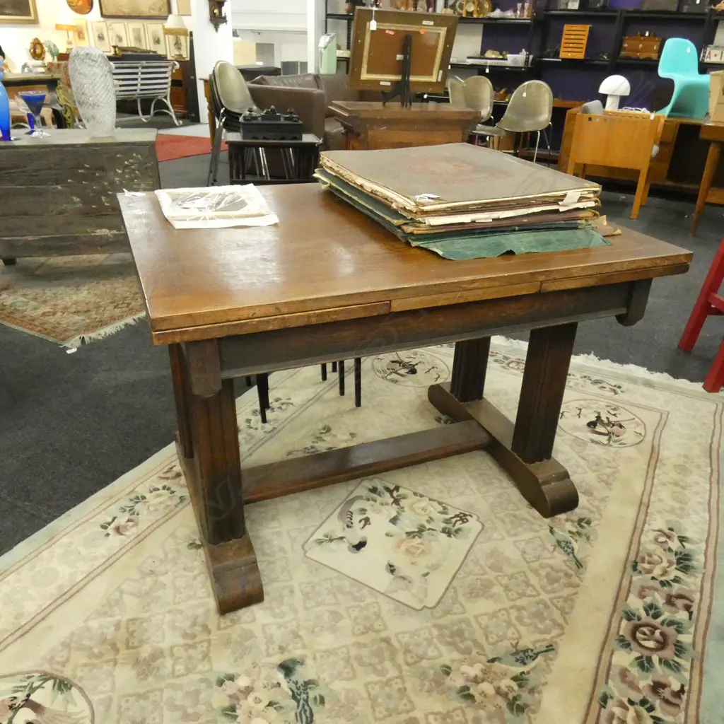 20s OAK DINING TABLE 1065 x 830 x 740mm... Image 1++