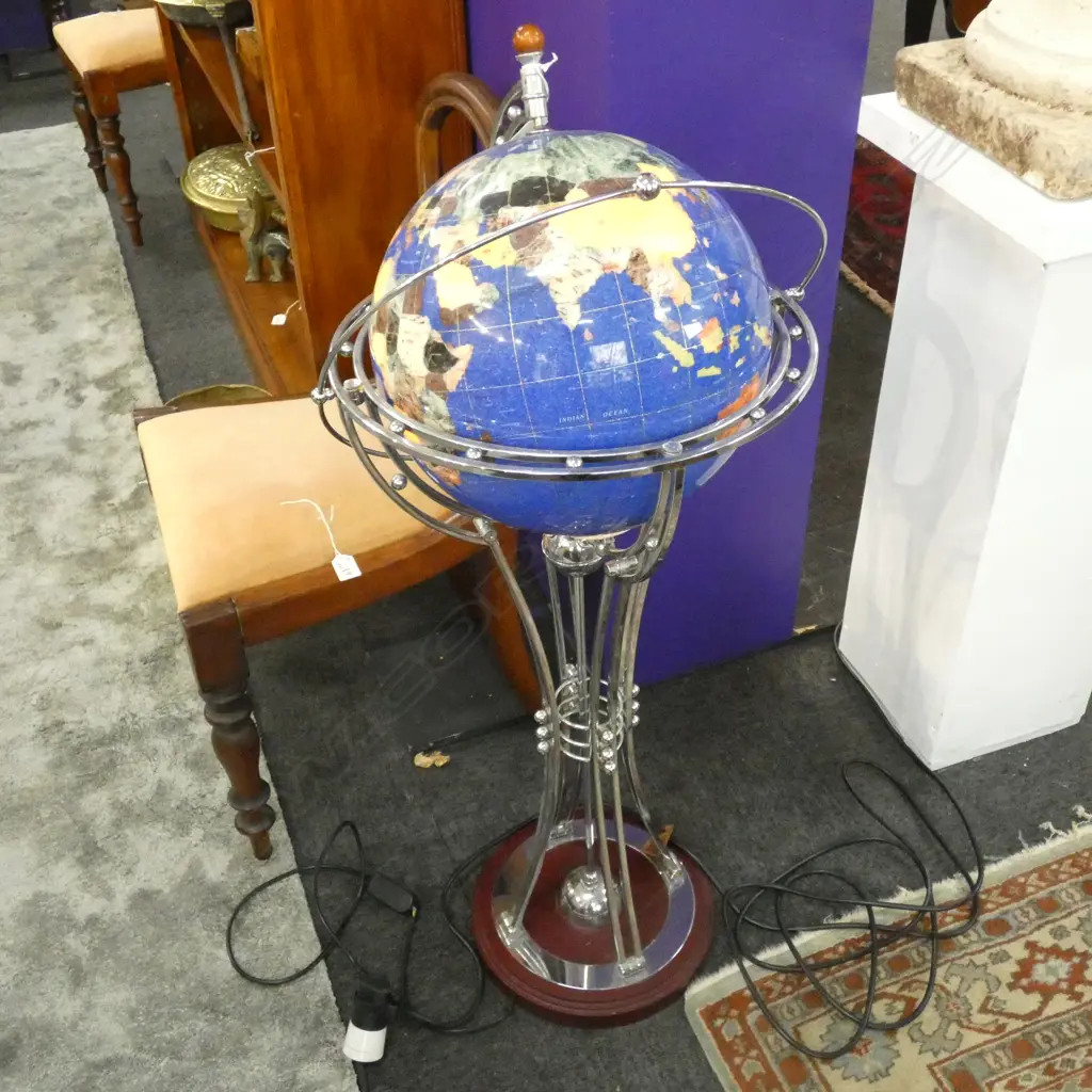 LAPIS LAZULI ORBITAL WORLD LAMP Image 1++