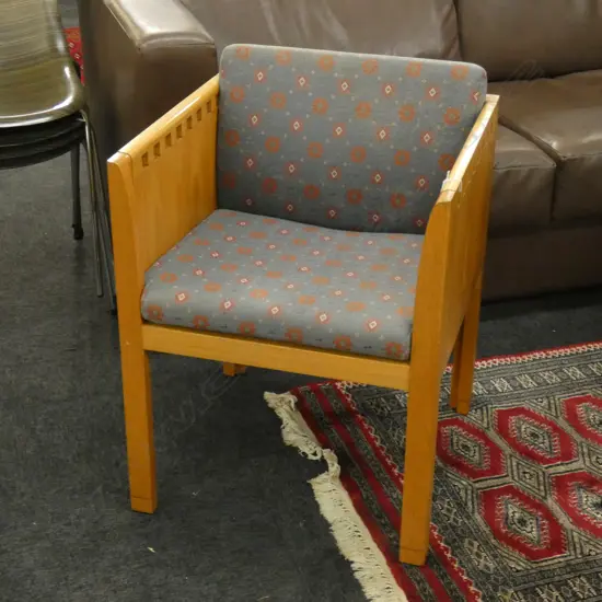 WOODEN FRAMED CHAIR