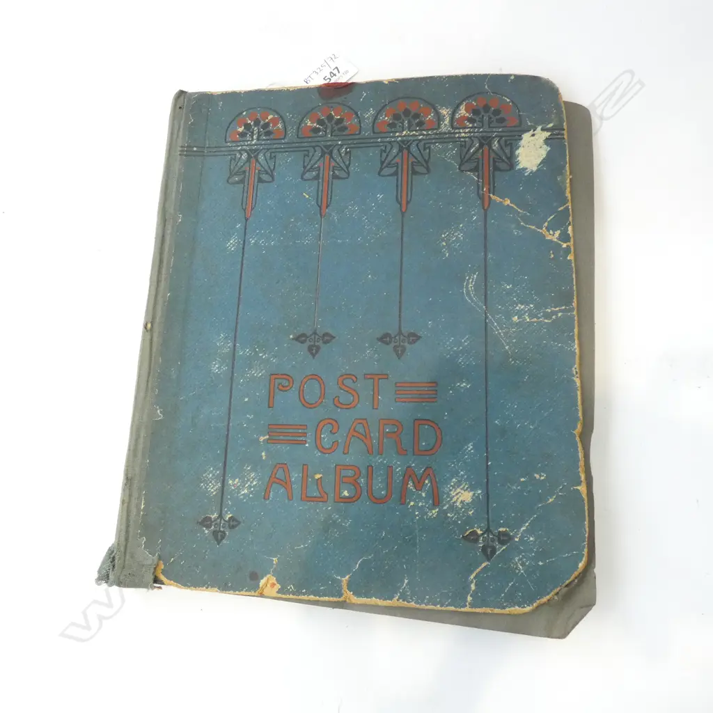 WWI ERA EDWARDIAN POST CARD ALBUM Image 1++