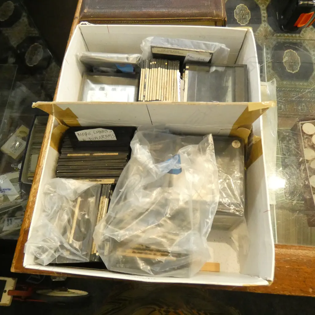 BOX OF GLASS NEGATIVES Image 1++