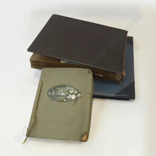 3 POSTCARD ALBUMS INCL MOVIE STAR ALBUM - 1 ALBUM EMPTY