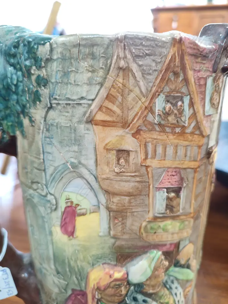 LARGE ROYAL DOULTON TOBY JUG 'PIED PIPER' H.255mm AF REPAIRED Image 1++
