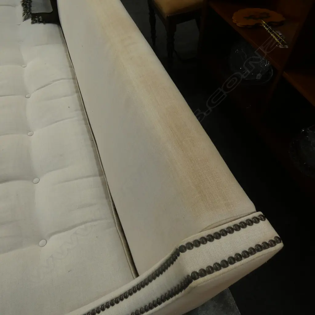 PR LARGE WHITE LINEN SOFAS AF... Image 1++