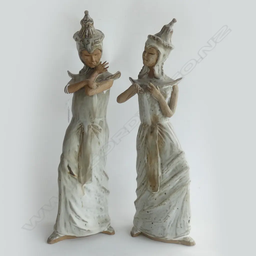 PR BALINESE CERAMIC FIGURES BY MAUREEN CAMERON H.500mm AF... Image 1++