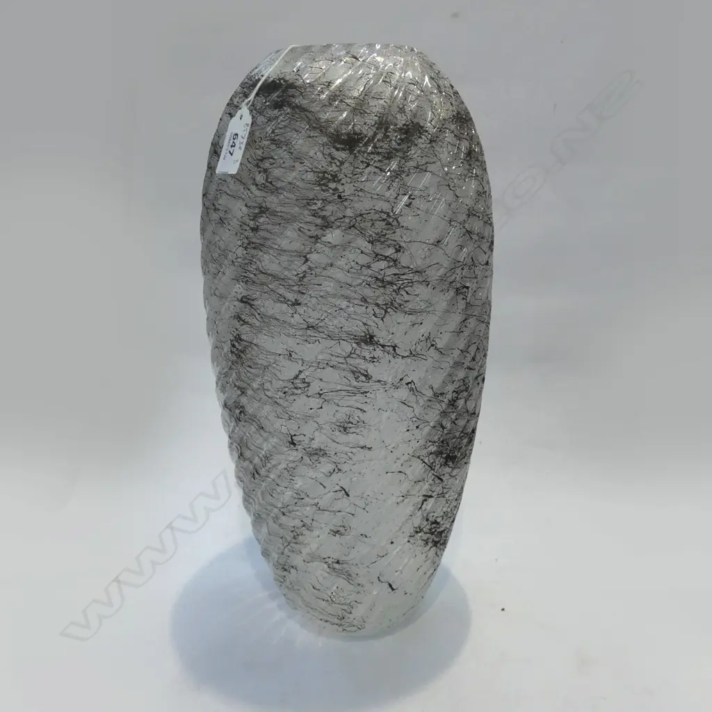 A.V. MAZZGEA, MURANO GLASS VASE, ENGRAVED SIGNATURE  Ex Sultan of Brunei Image 1++