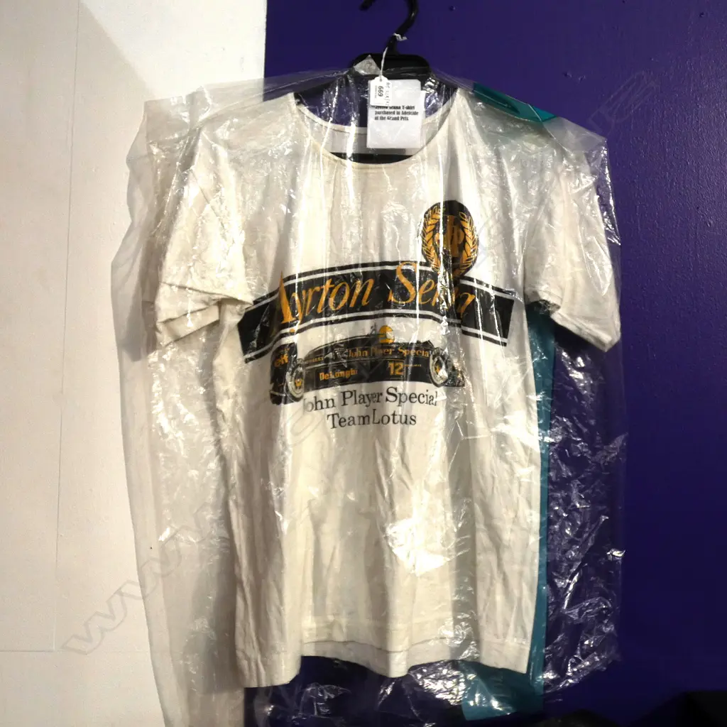 AYRTON SENNA T-SHIRT EX. ADELAIDE GRAND PRIX Image 1++