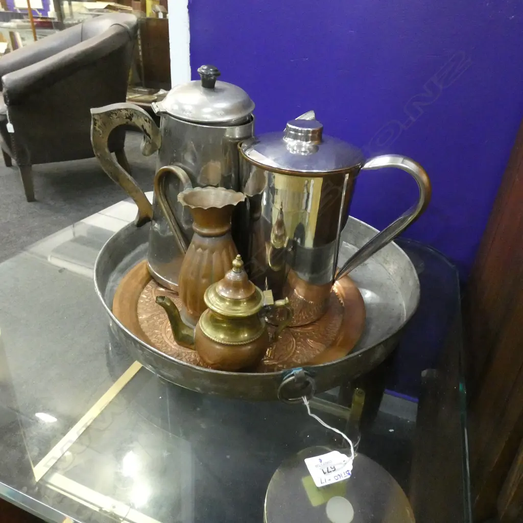 COPPER ITEMS PANS JUGS ETC Image 1++