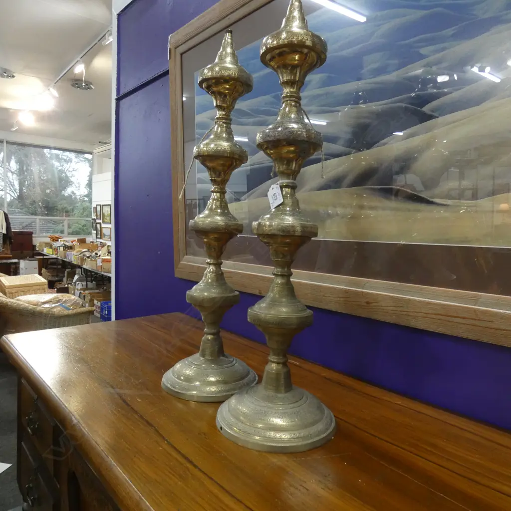 PR LARGE BRASS STANDS H.640mm Image 1++