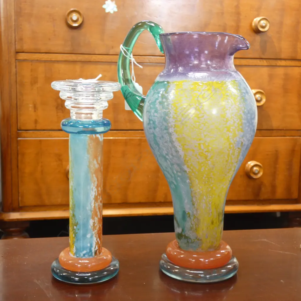 KJELL ENGMMAN for KOSTA BODA VASE & CANDLESTICK, ETCHED SIGNATURE & NUMBERED Ex Sultan of Brunei Image 1++