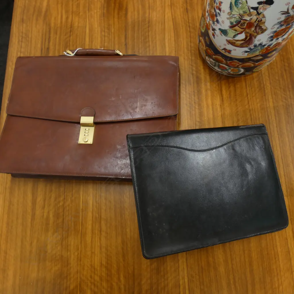 2 LEATHER BRIEFCASES Image 1++