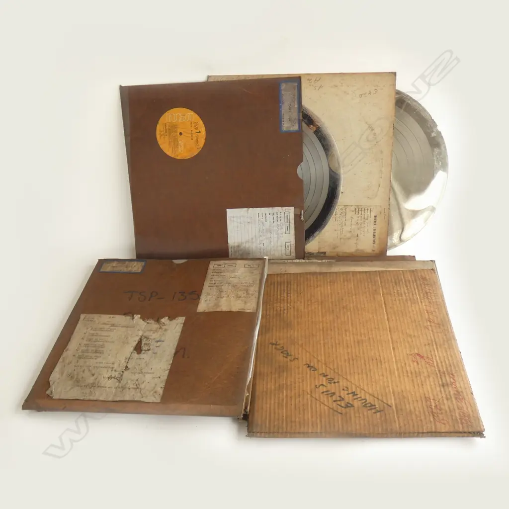 6 RCA ELVIS PRESLEY SILVER PRESSING DISCS ROCKIN ON ETC Image 1++