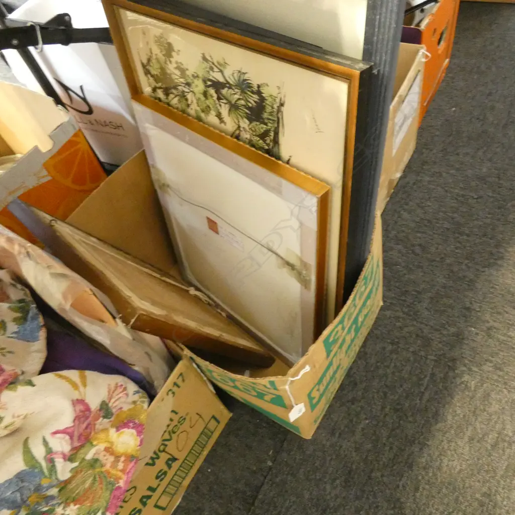 BOX LOT 5 ARTWORKS; PRINT, W/Cs Image 1++