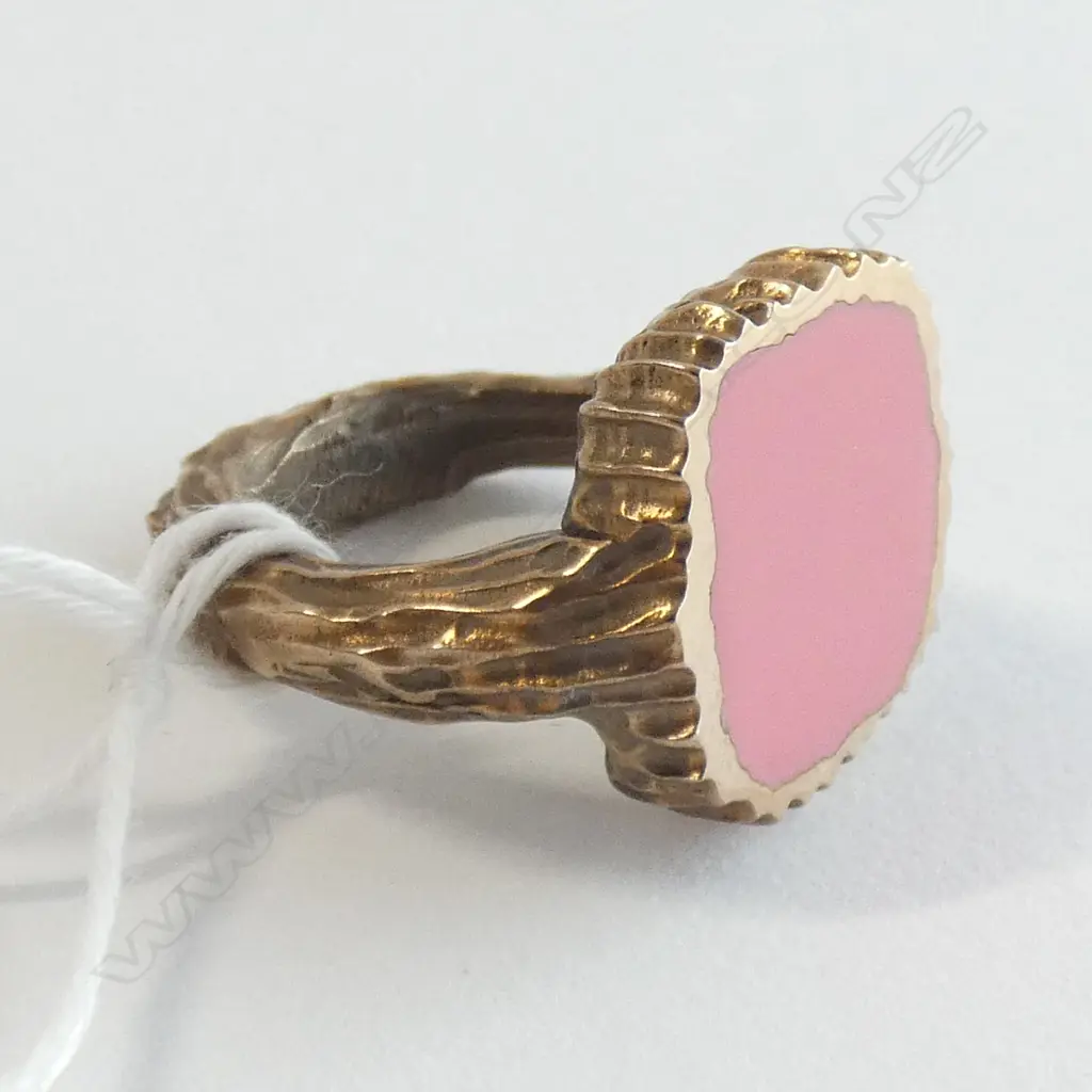 BRUTALIST BRONZE AND PINK RESIN BY KIM BRICE 2001 (only one made) Image 1++