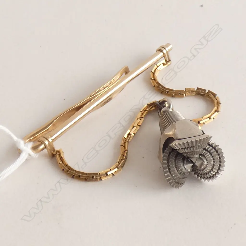 12CT GOLD PLATED TIE CLIP Image 1++