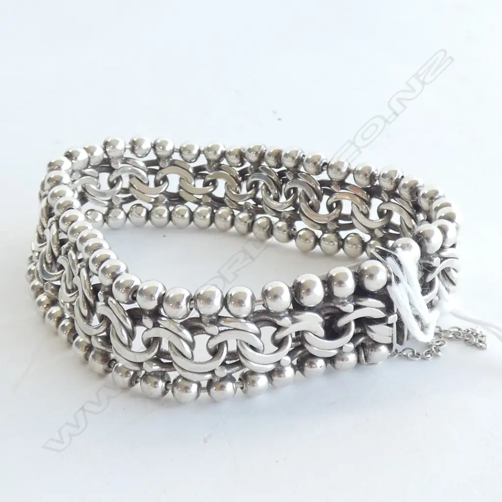 SILVER BRACELET - ARTICULATED LINKS Image 1++