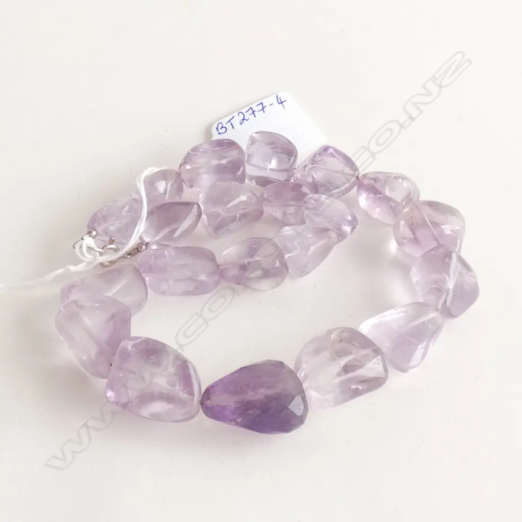 AMETHYST BEAD NECKLACE Image 1++