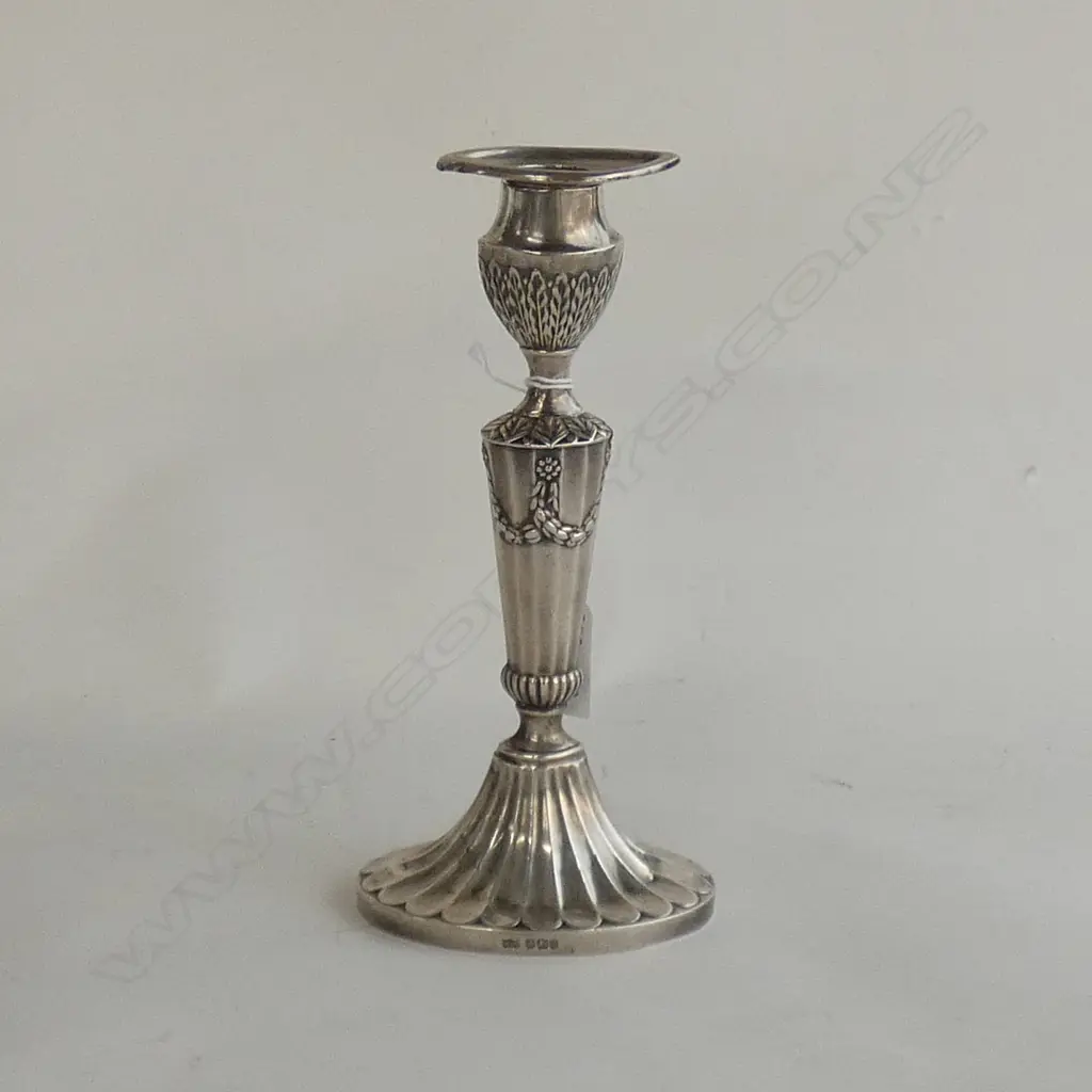 STG SILVER CANDLESTICK SHEFFIELD 1900 H 190 MM Image 1++