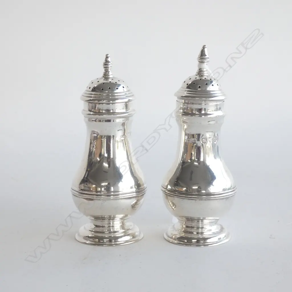 STG SILVER SALT & PEPPER, LONDON 1893-4... Image 1++