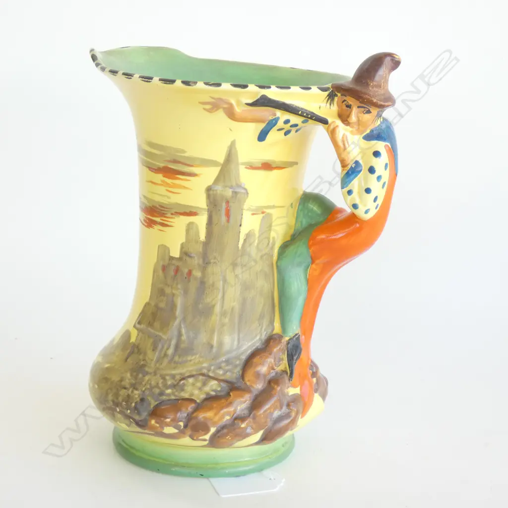A BURLEIGHWARE JUG "PIED PIPER OF HAMLIN", H.210mm Image 1++