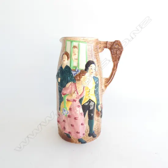A BURLEIGH WARE JUG, "SALLY IN OUR ALLEY", H.250mm