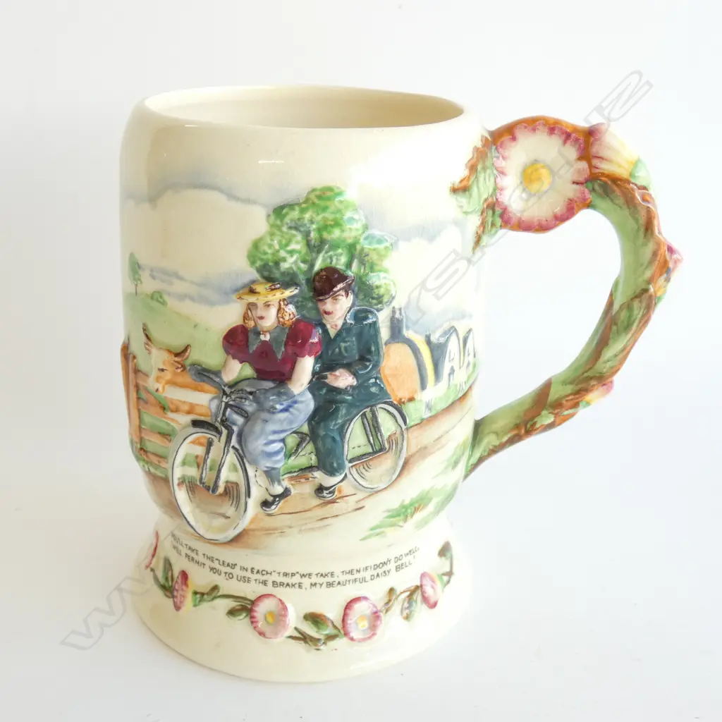 A CROWN DEVON MUSICAL STEIN, "DAISY BELLE" H.160mm Image 1++