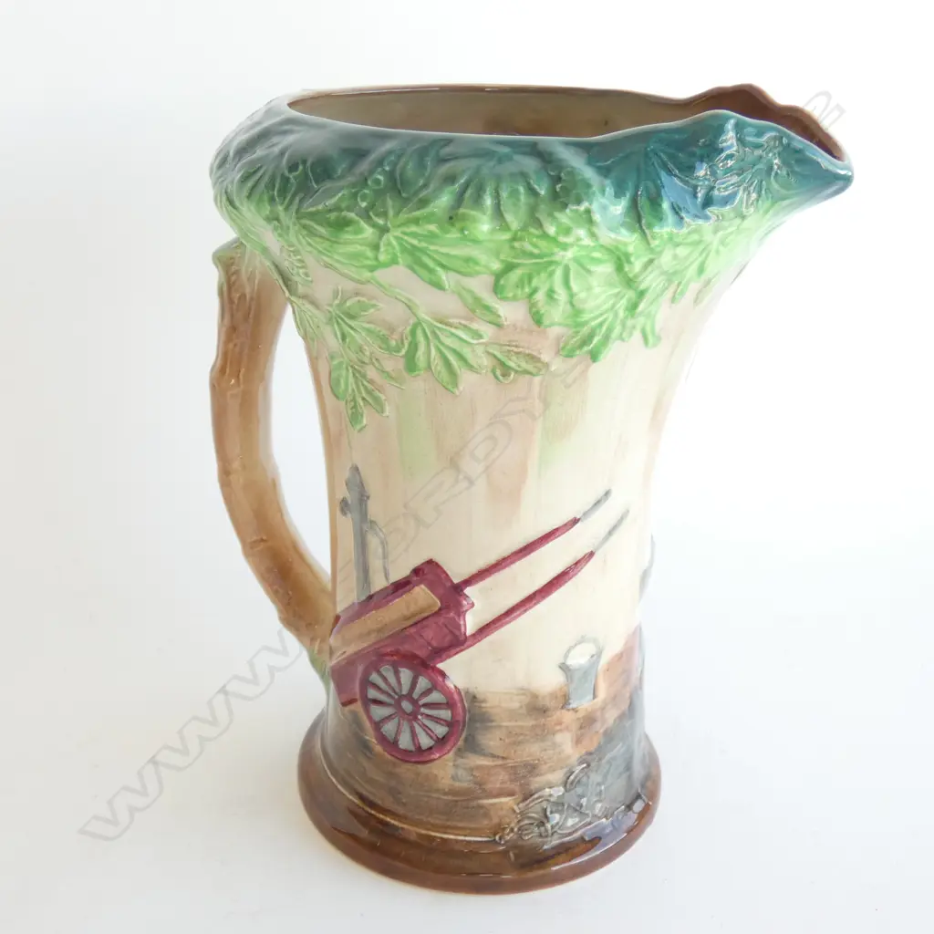 A BURLEIGH WARE JUG, “THE VILLAGE BLACKSMITH”. H.220mm Image 1++