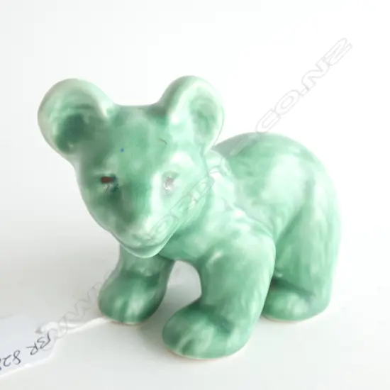 A SYLVAC BEAR, STANDING GREEN MATT. H.80mm