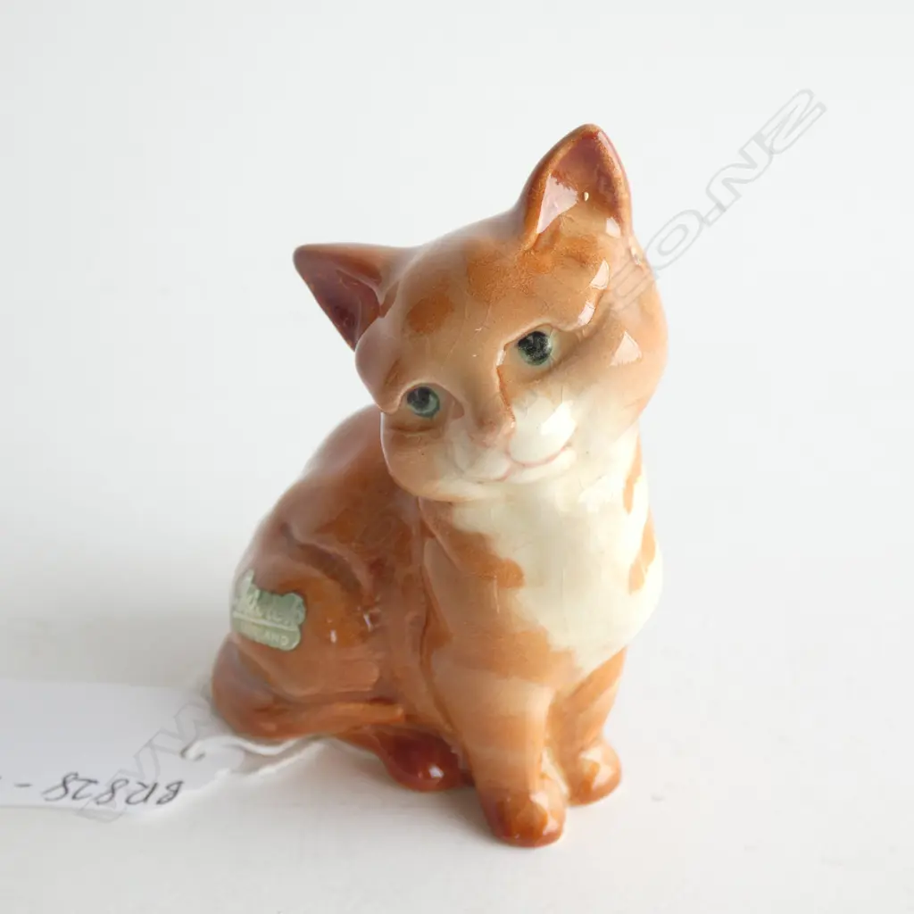 A BESWICK GINGER STRIPED CAT, DESIGNED BY COLIN MELBOURNE. NO1436. H.80mm Image 1++