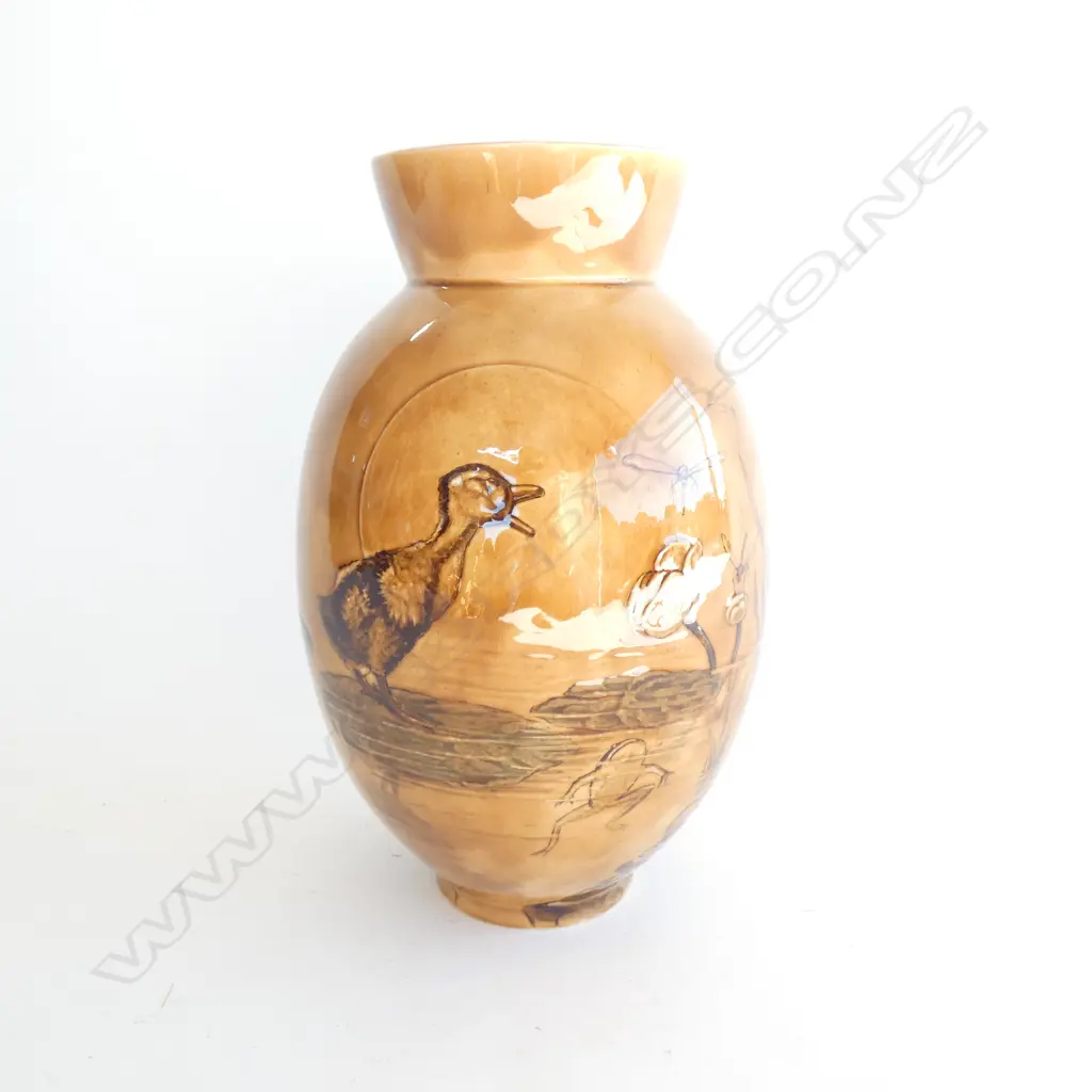 A PAIR OF LIMOGES VASES, c.1880, H.275mm. AF Image 1++