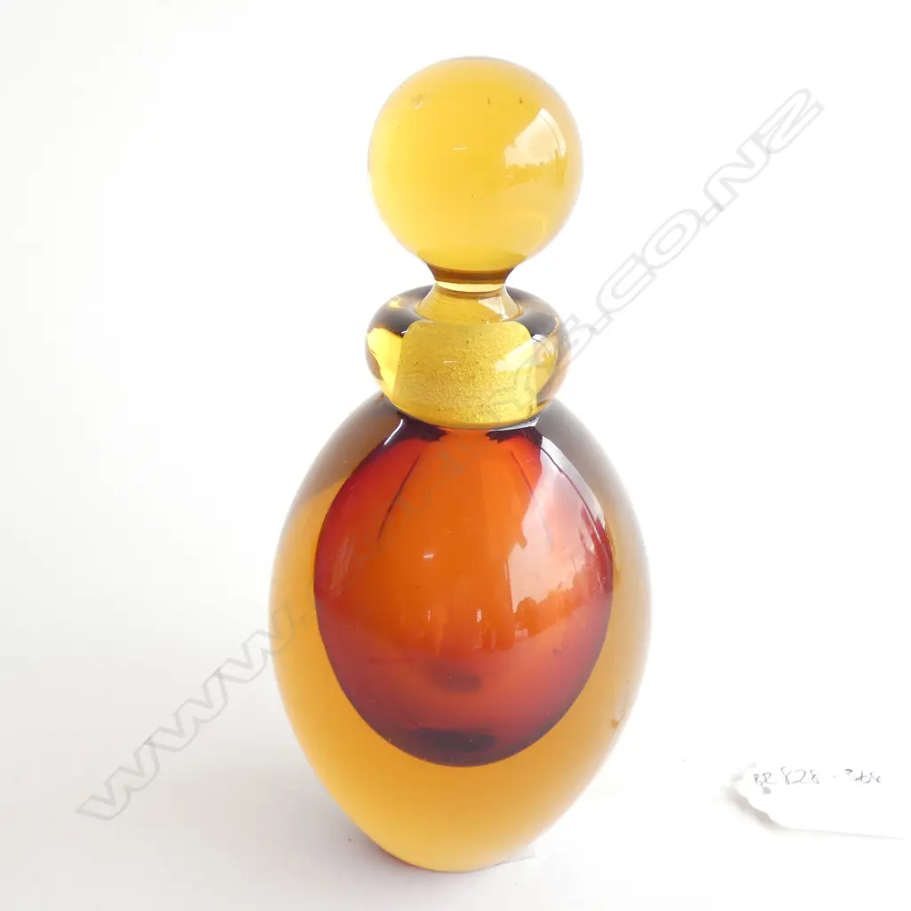 AN ART MODERN MURANO GLASS PERFUME BOTTLE. H.160mm Image 1++