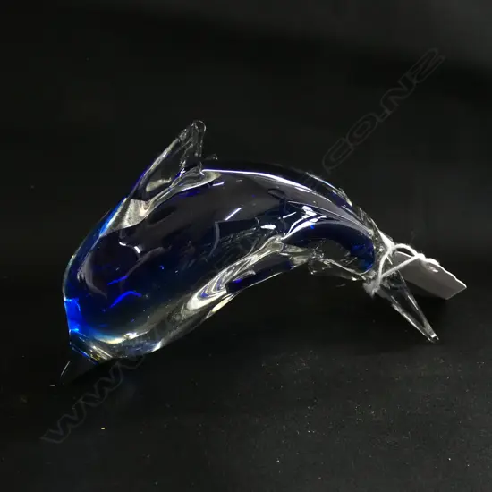 AN ART GLASS FISH PAPERWEIGHT AND ART GLASS MODERN MURANO FISH…