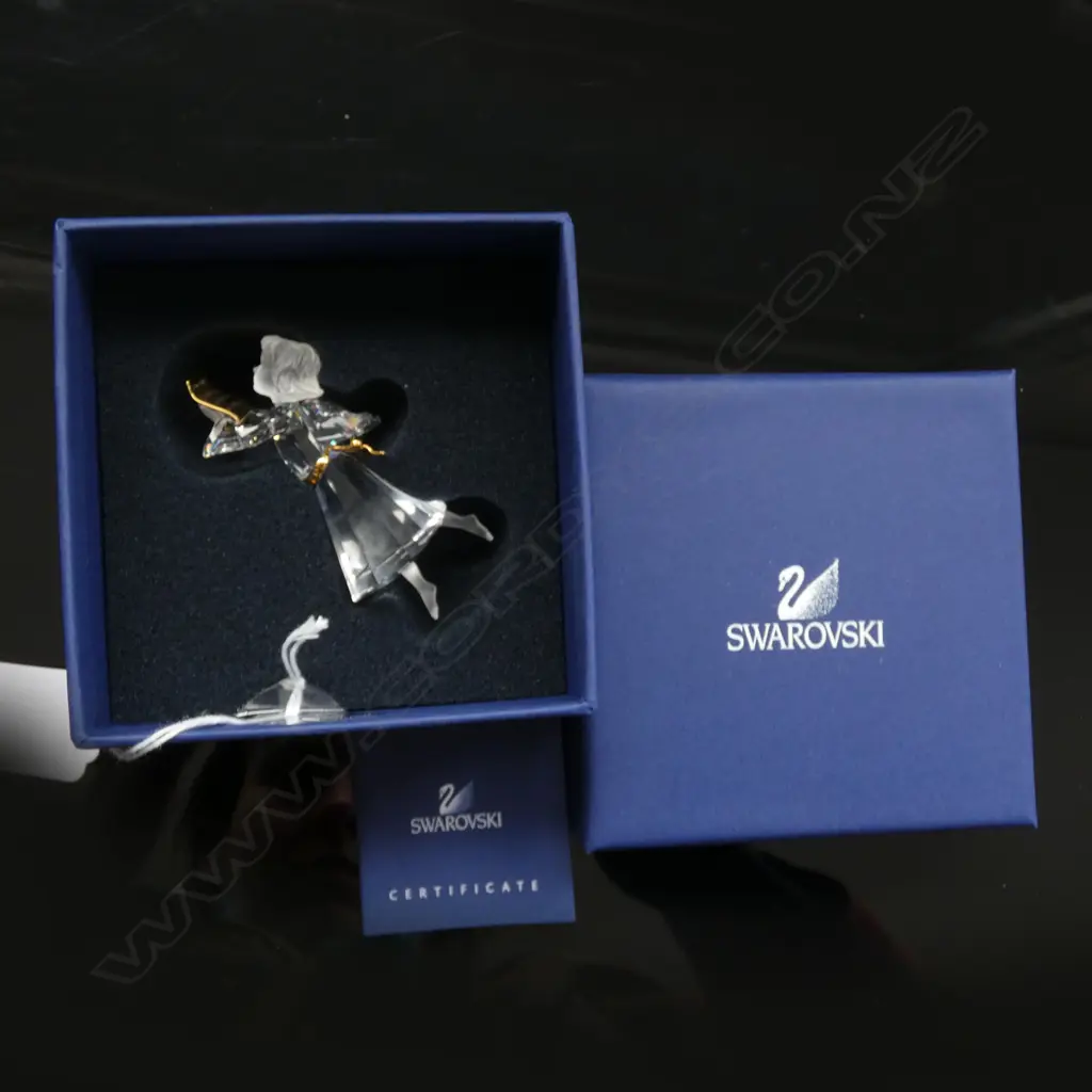 2007 SWAROVSKI CRYSTAL ANGEL ORNAMENT H. 75MM - WITH BOX & CERTIFICATE Image 1++