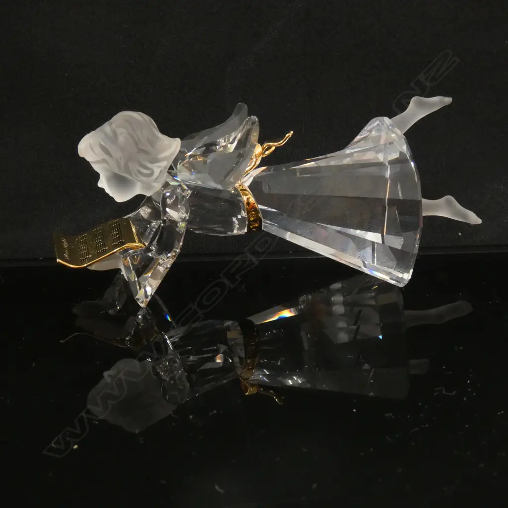 2007 SWAROVSKI CRYSTAL ANGEL ORNAMENT H. 75MM - WITH BOX & CERTIFICATE Image 1++
