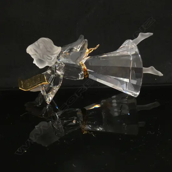 2007 SWAROVSKI CRYSTAL ANGEL ORNAMENT H. 75MM - WITH BOX & CERTIFICATE