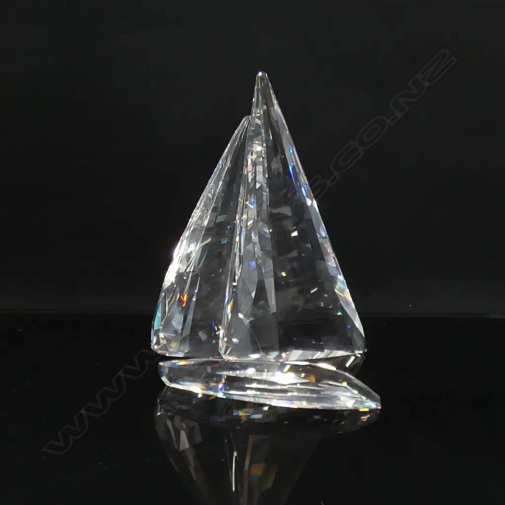 SWAROVSKI CRYSTAL SAIL BOAT (7473) H 108MM IN ORIGINAL BOX & SLEEVE Image 1++