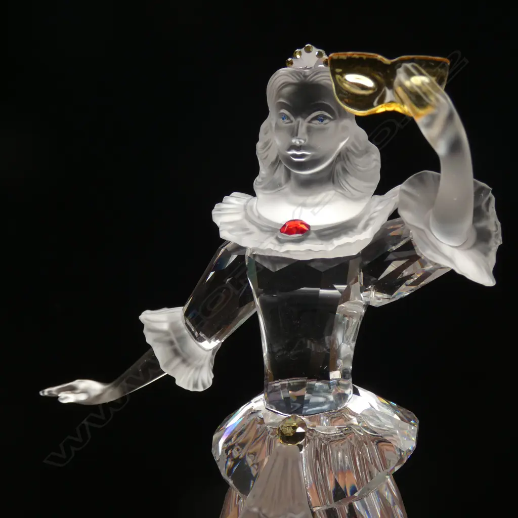 SWAROVSKI CRYSTAL 2000 MASQUERADE COLUMBINE H 160MM - IN ORIGINAL BOX W SLEEVE & CERTIFICATE  Image 1++