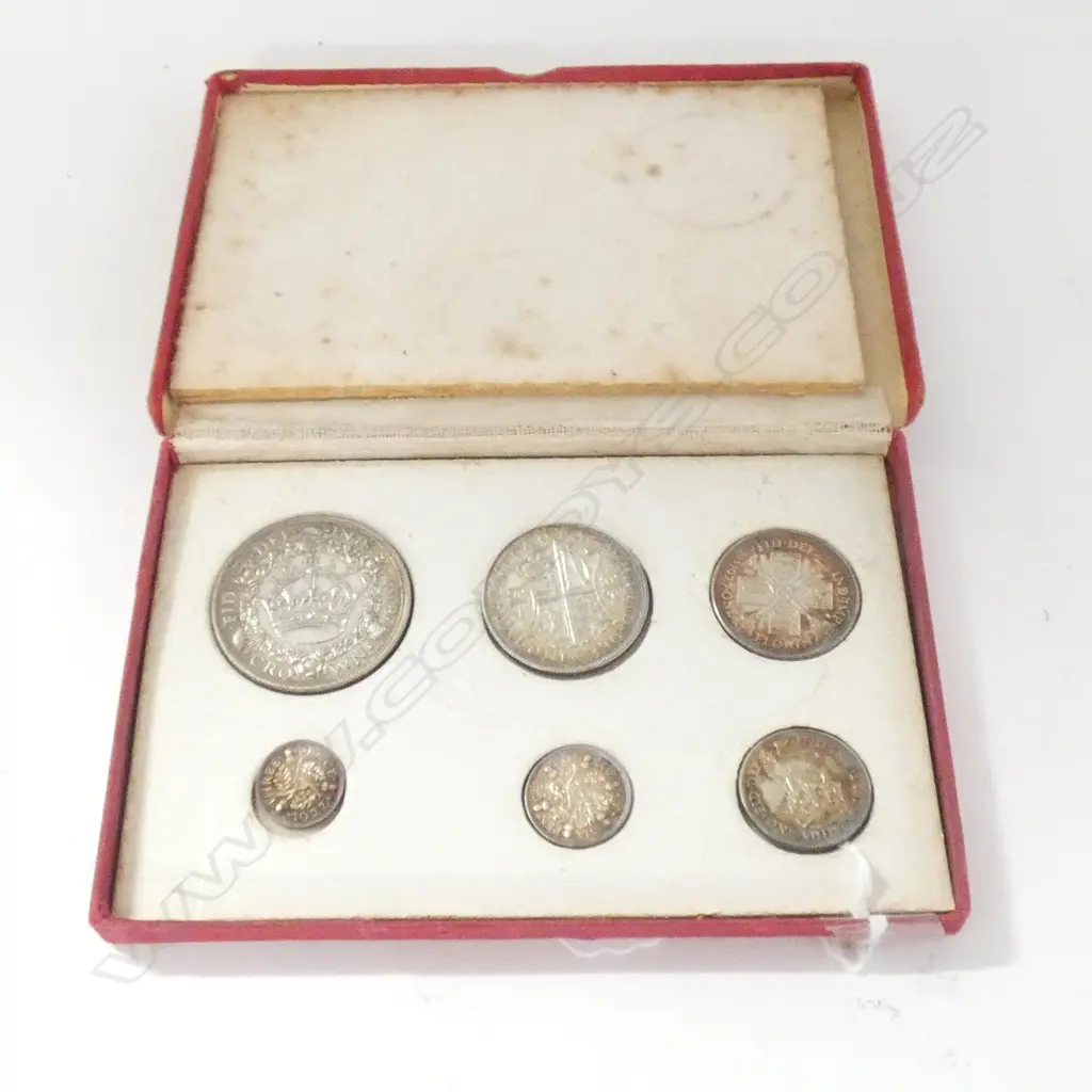George V 1927 6-coin silver proof Set Image 1++
