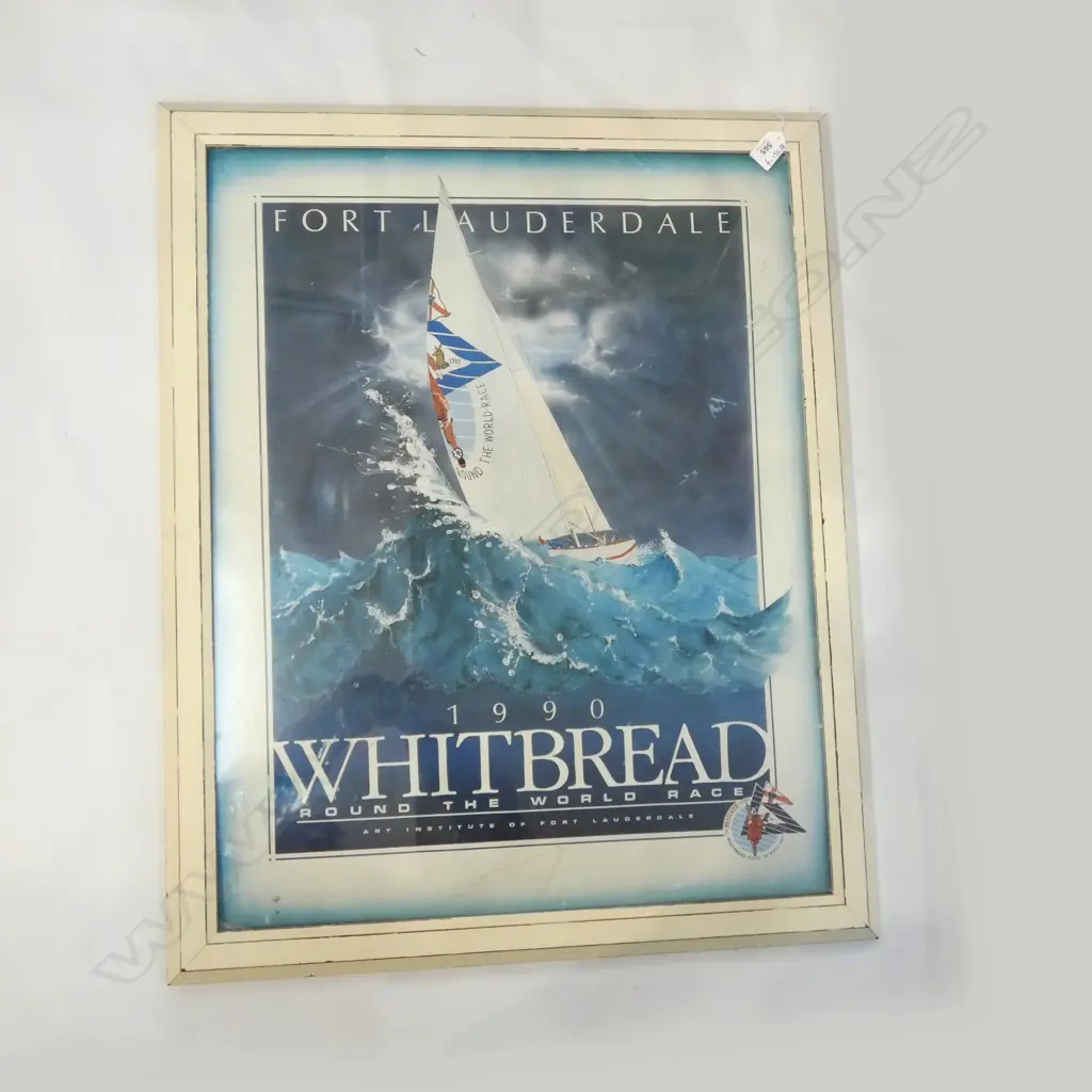 WHITBREAD YACHT RACE POSTER 1990 Image 1++