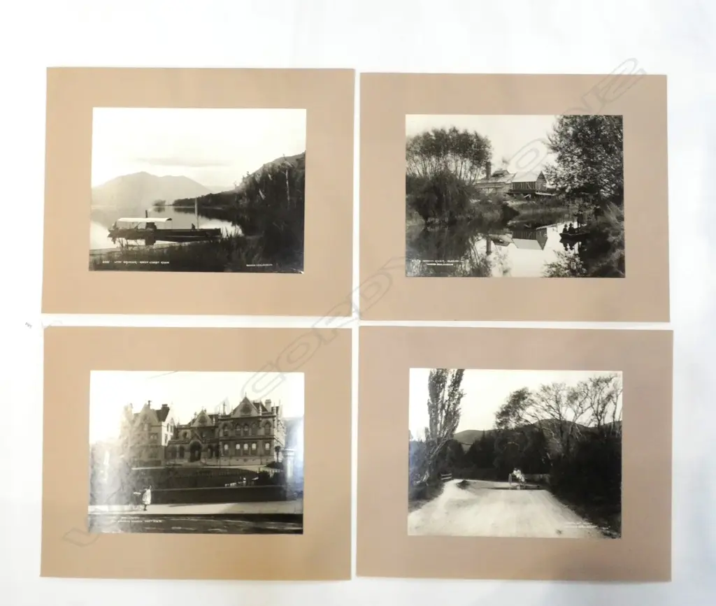 4 EARLY BURTON BROS. NZ PHOTOS 270x350mm... Image 1++