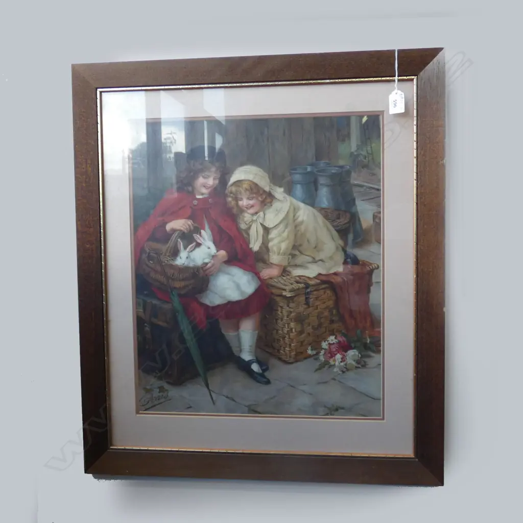 FRAMED PEARS PRINT OF CHILDREN  Image 1++