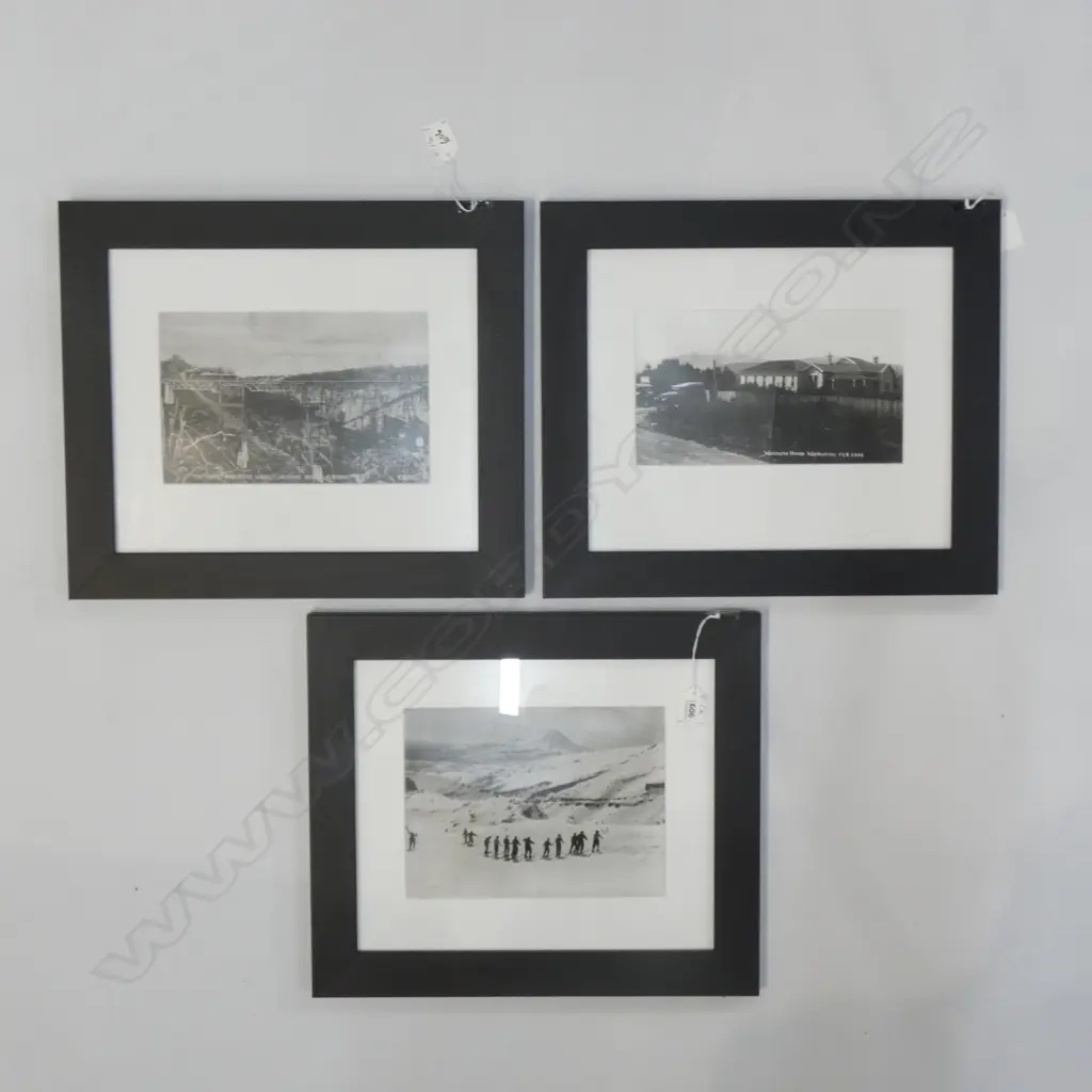 3  NATIONAL LIBRARY B&W PHOTOGRAPHIC PRINTS 235 x 170MM - BLACK FRAMES ... Image 1++